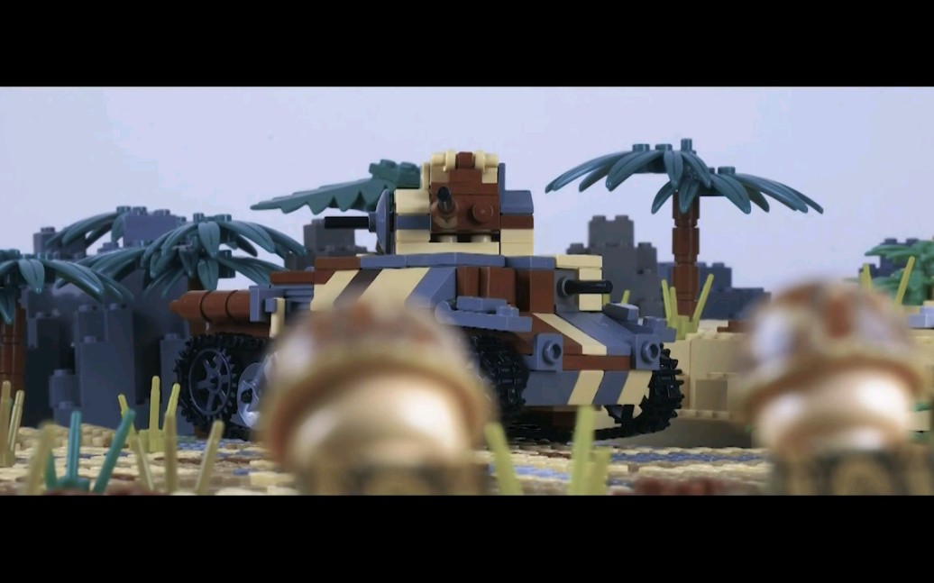 [图]乐高贝里琉岛战役定格动画Lego War in the Pacific - Peleliu Airfield - WW2 stop motion