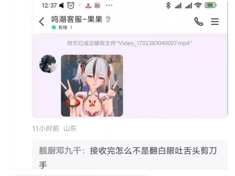 没想到鸣潮连客服都那么抽象网络游戏热门视频