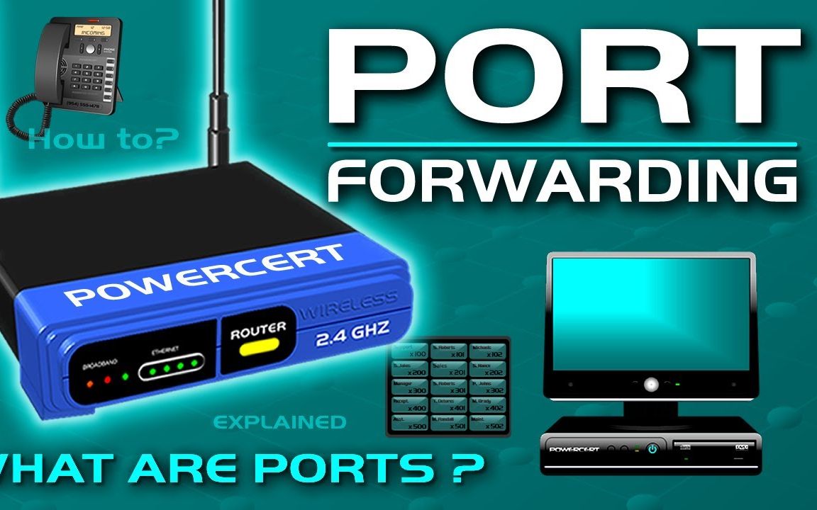 【IT硬核动画搬运/中英双字】什么是端口/端口转发?(port forwarding)(Powercert animated videos)哔哩哔哩bilibili