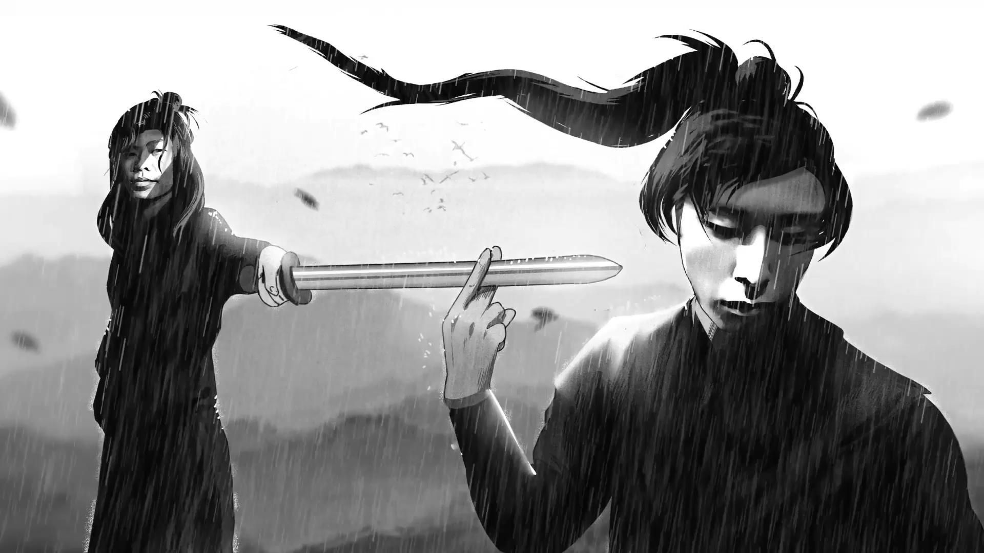 “误闯天家，劝余放下手中砂”