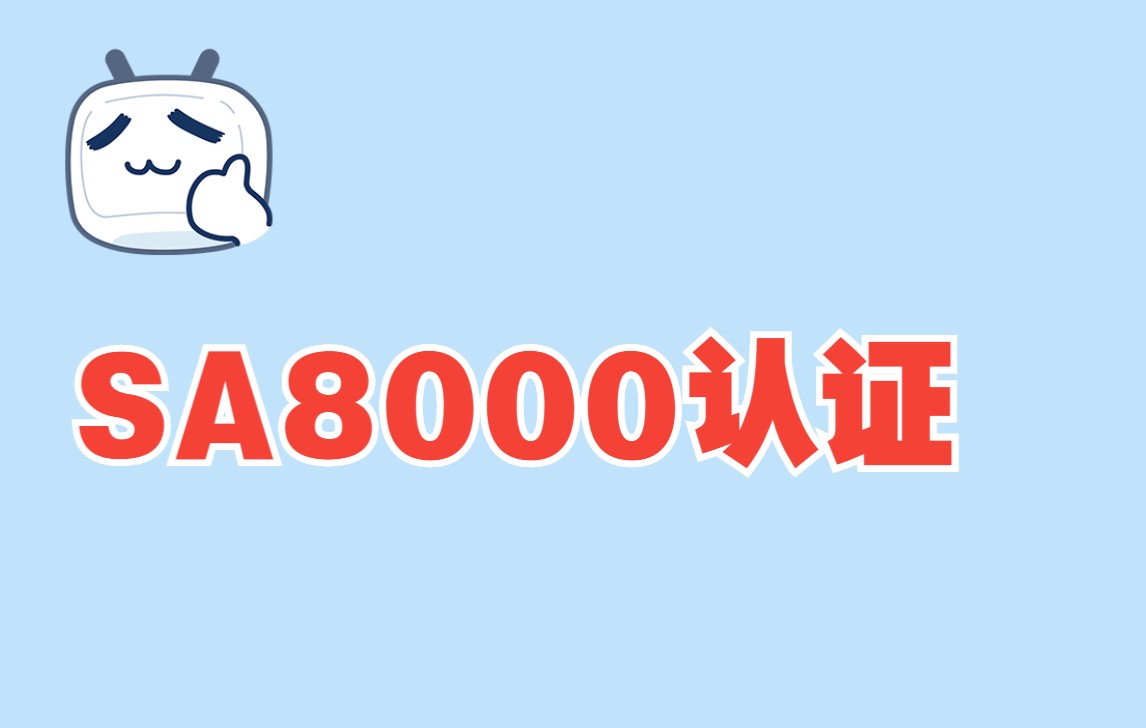 SA8000认证哔哩哔哩bilibili