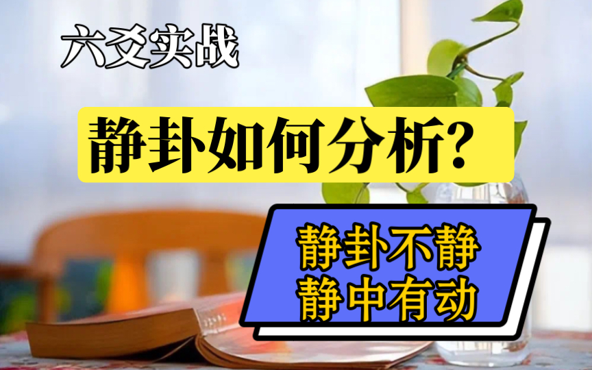 【六爻实战】静卦如何分析?(超细致解析)哔哩哔哩bilibili