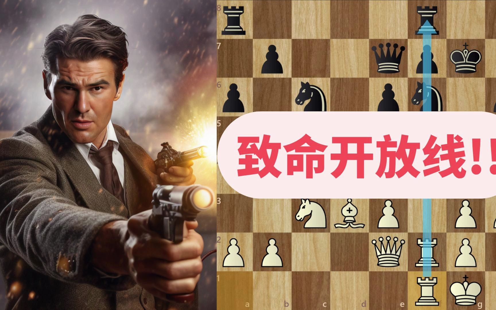 【讲解】致命的开放线,前棋王卡尔森出师不利 | 挪威国际象棋大赛哔哩哔哩bilibili