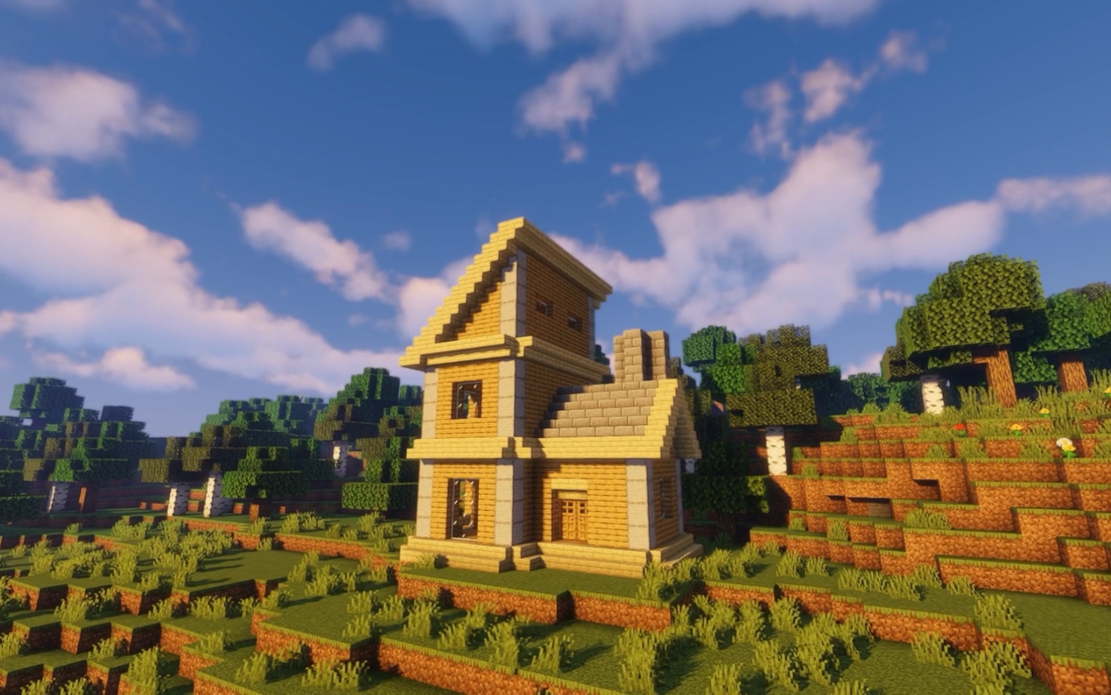 minecraft我的世界生存前期小屋—建造