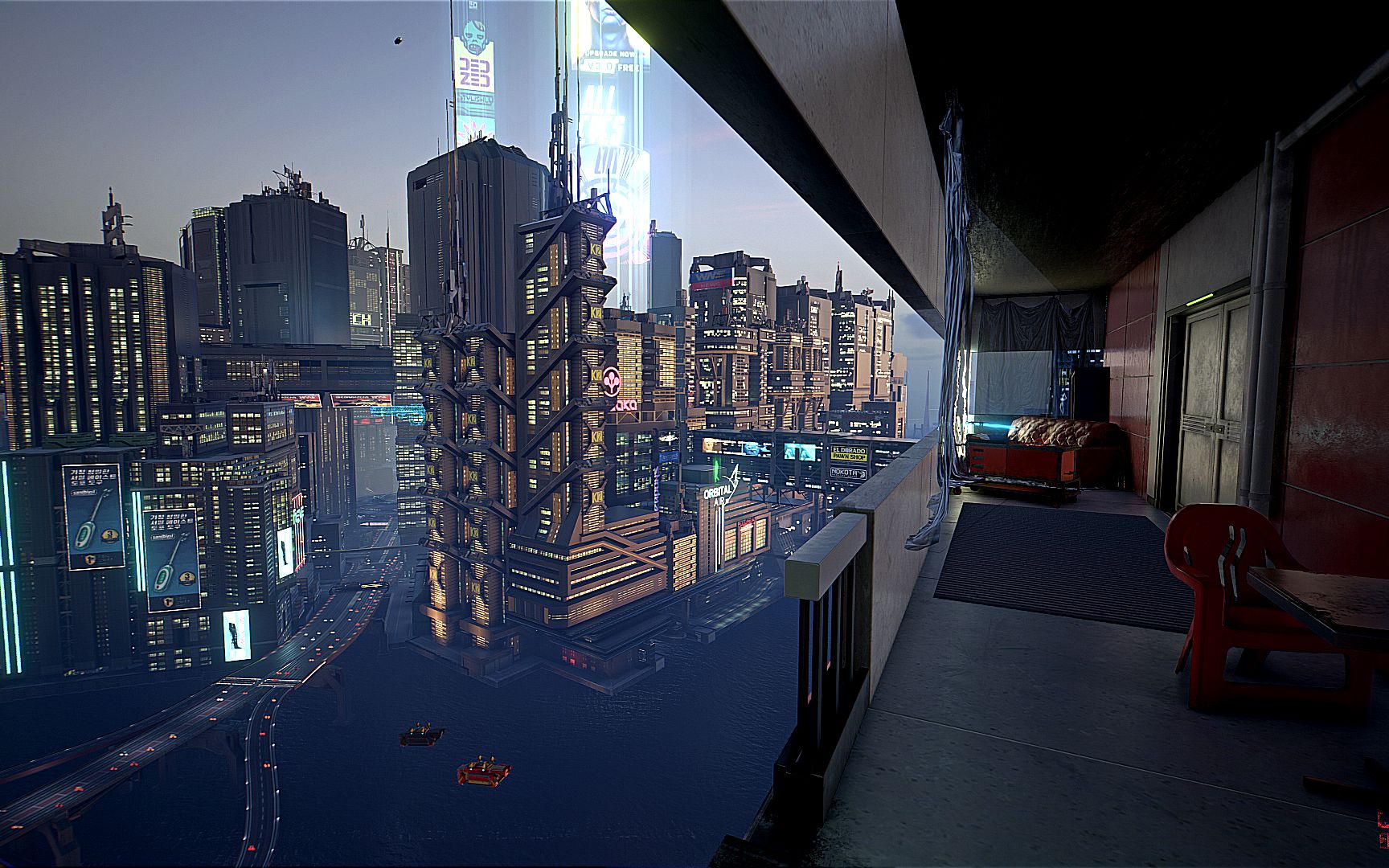 赛博朋克2077 探索 摩天大楼51楼 (扩建区域)_赛博朋克2077