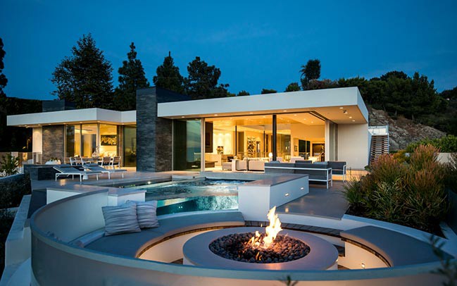 [图]豪宅 比佛利山 Modern luxury villa Beverly Hills, California