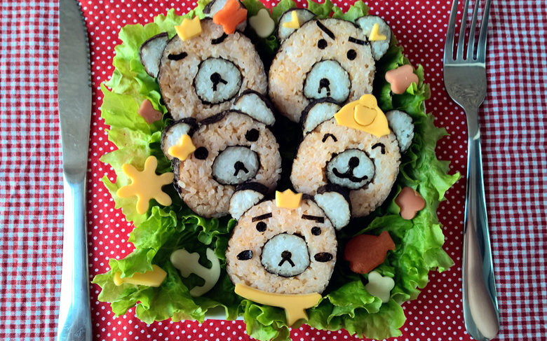 【丹妮小百科】小熊寿司How to Make Sushi Bears (Sushi Roll Idea)哔哩哔哩bilibili