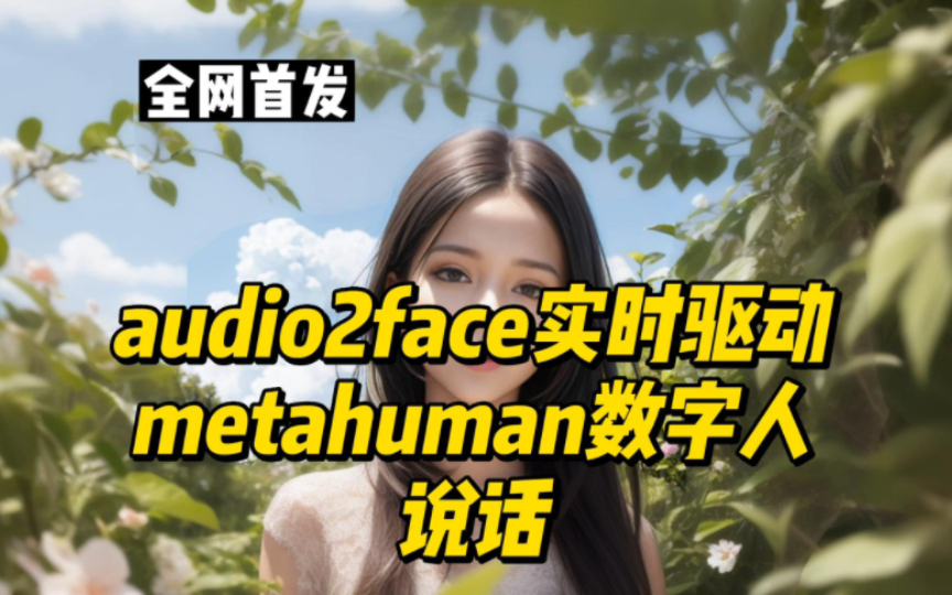 [图]Audio2face实时驱动metahuman数字人说话