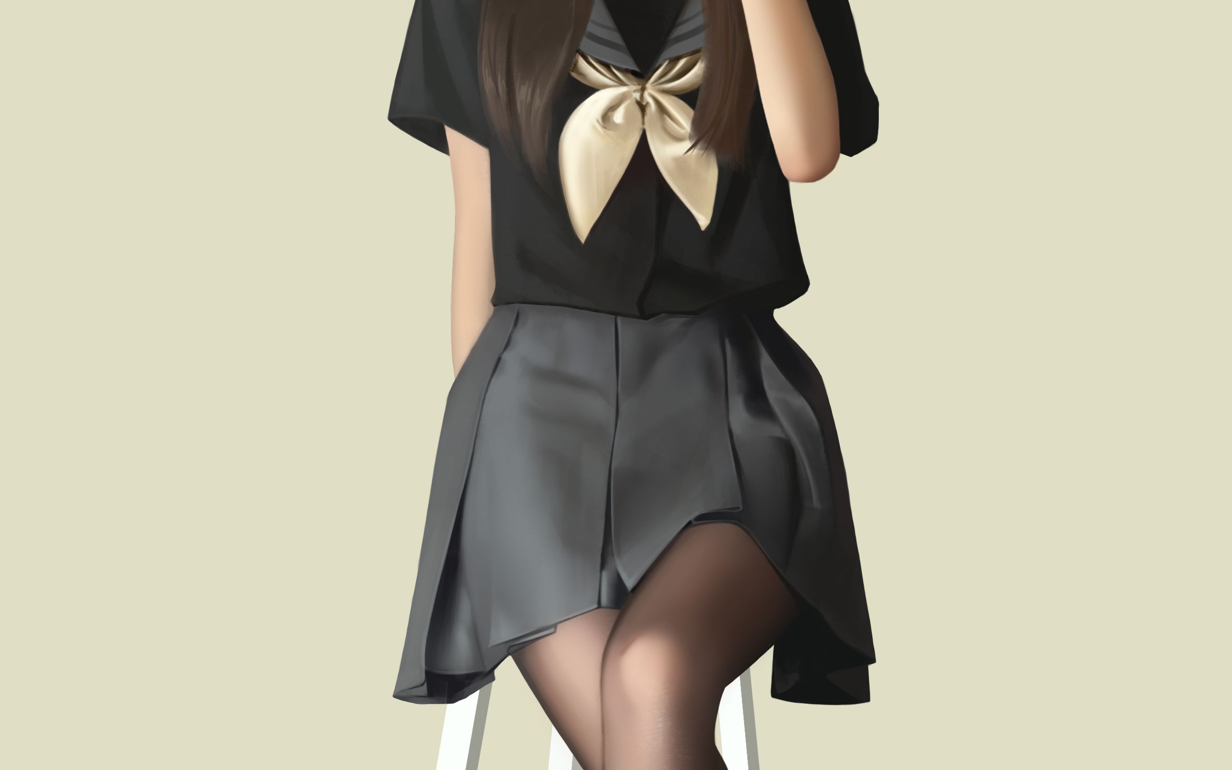 板绘正经的jk制服小姐姐绘画福利送上点不点进来你们随意