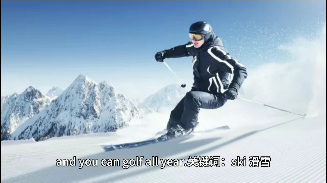 每天学英语 ski