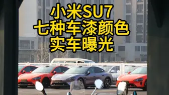 Download Video: 小米SU7,七种车漆颜色，实车曝光