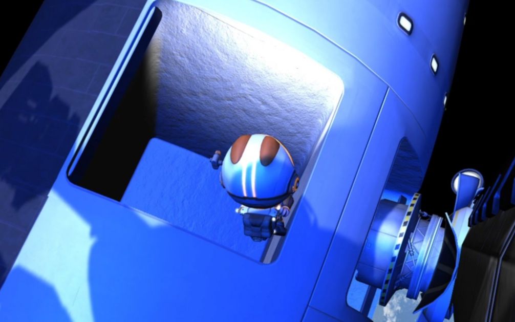 【坎巴拉】被狠心up主塞在货舱里返回坎星的小绿人