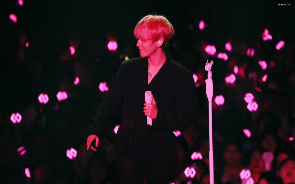 边伯贤汉南洞unvillage的感性演唱会饭拍伯贤solo舞台