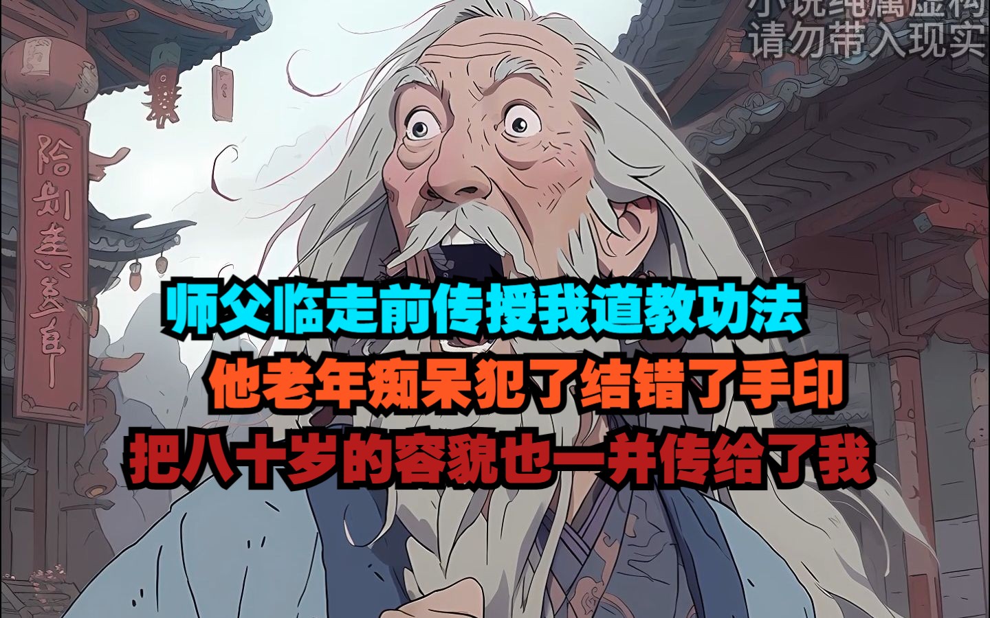 [图]《小道雷法》01~师父临走前传授我道教功法，哪知道他老年痴呆犯了结错了手印，把自己八十岁的容貌一并传给了我