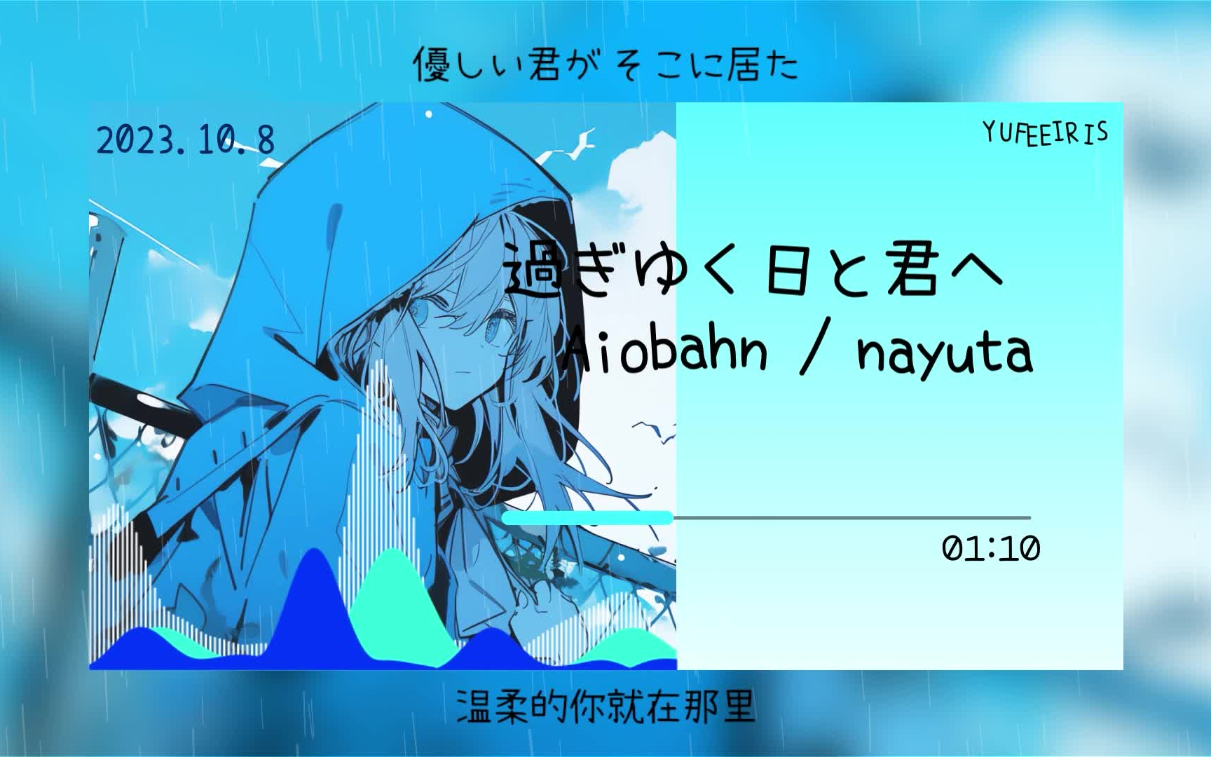 [图]日推歌单 |《過ぎゆく日と君へ》-Aiobahn / nayuta|“在冬季里余我一人走在白色的街道上”