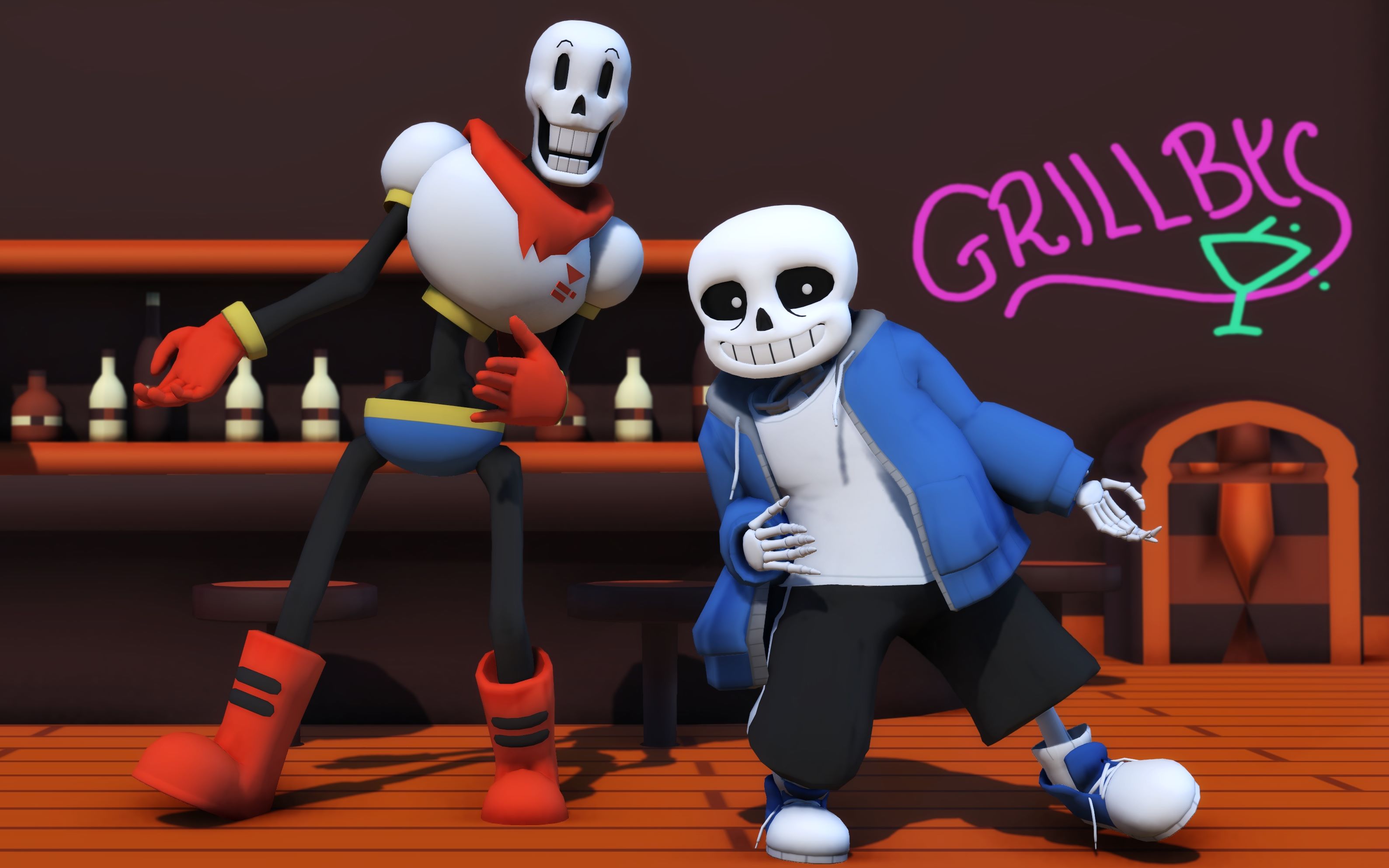 [图]【MMD】Movin' up! feat STUTS【Undertale】传说之下 骨兄弟