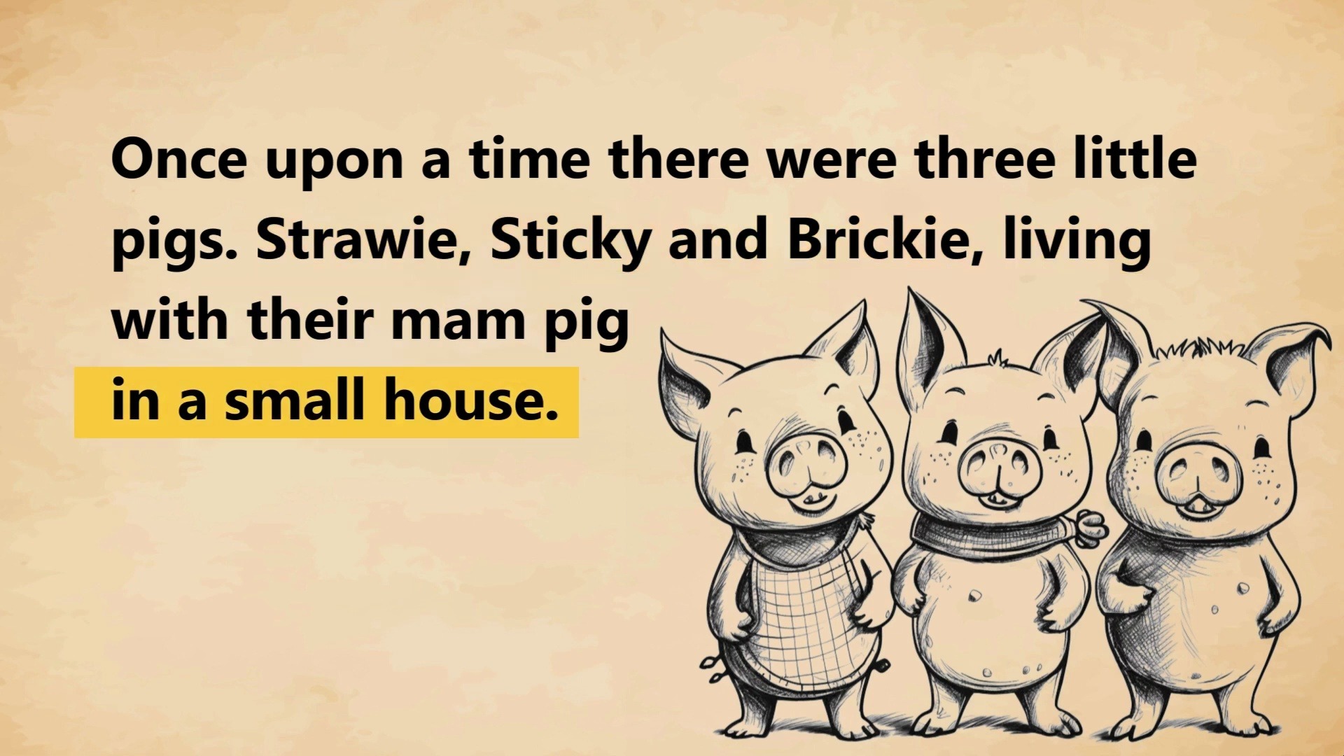 thethreelittlepigs图片,thelittlefairy 三只小猪 the three little pigs
