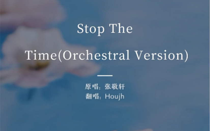 [图]cover翻唱 张敬轩-stop the time