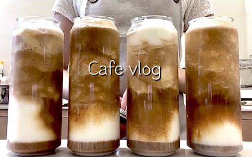 【cafe vlog】seoling | 韩国咖啡店工作日常 | 太妃糖坚果拿铁 | 草莓酸奶冰沙 | 治愈助眠vlog哔哩哔哩bilibili