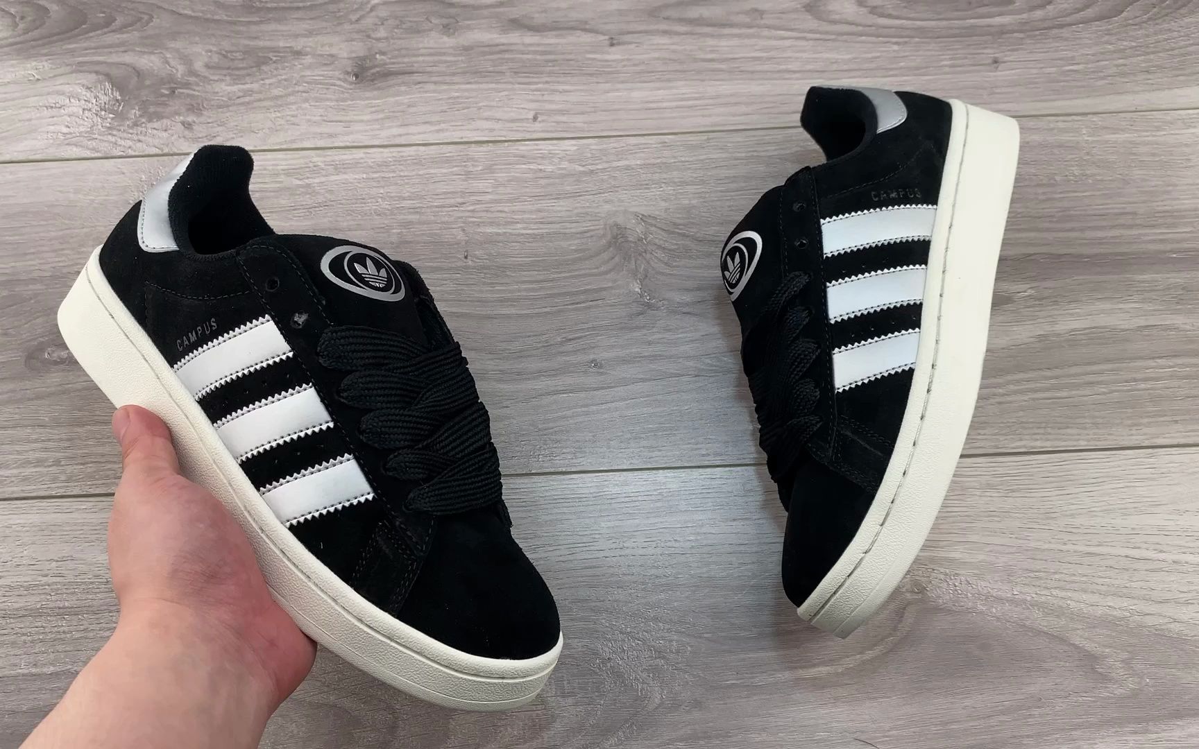 阿迪达斯adidas oiginals campus 00s黑色白色低帮男女潮流复古休闲