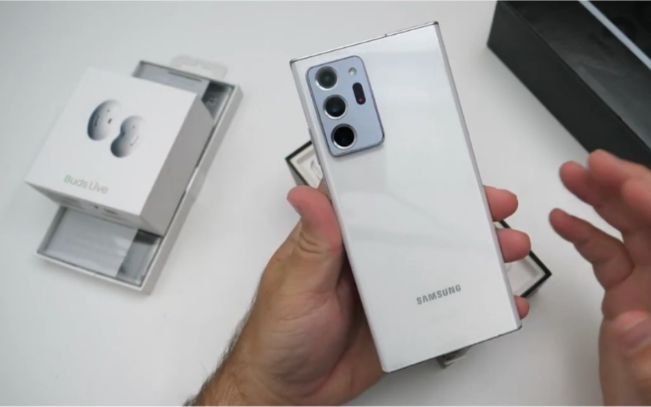 白色三星note20 ultra好好看,爱了爱了