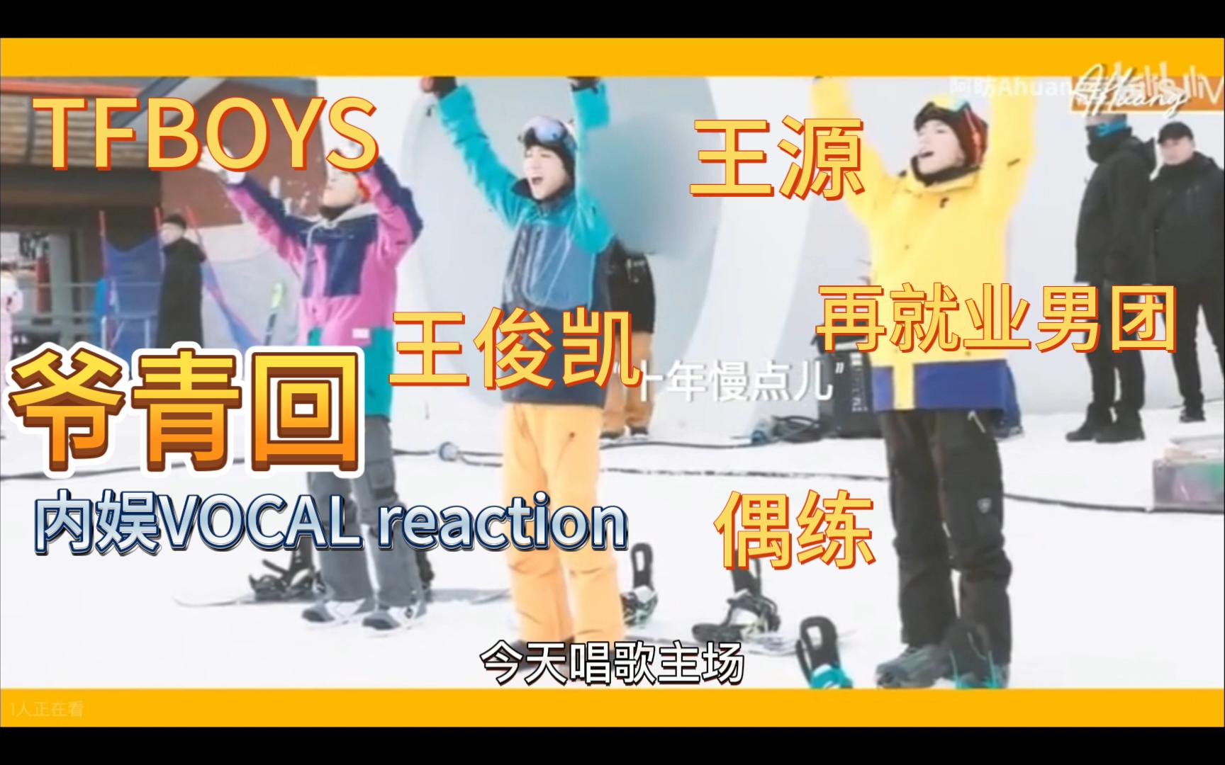 爷青回内娱VOCAL的舞台reaction哔哩哔哩bilibili