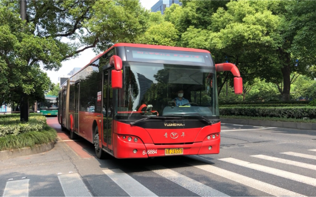 【杭州公交/声控福利】绝版影像 青年jnp6180g 6-6881 运行实录 车内