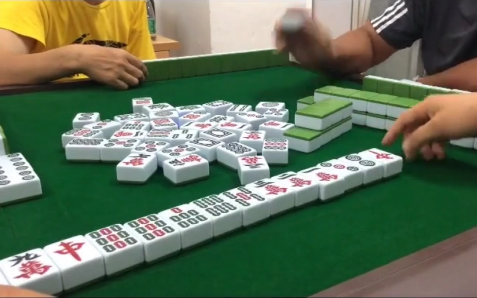 广东麻将,红中是鬼,一气呵成的牌,简直不要太爽