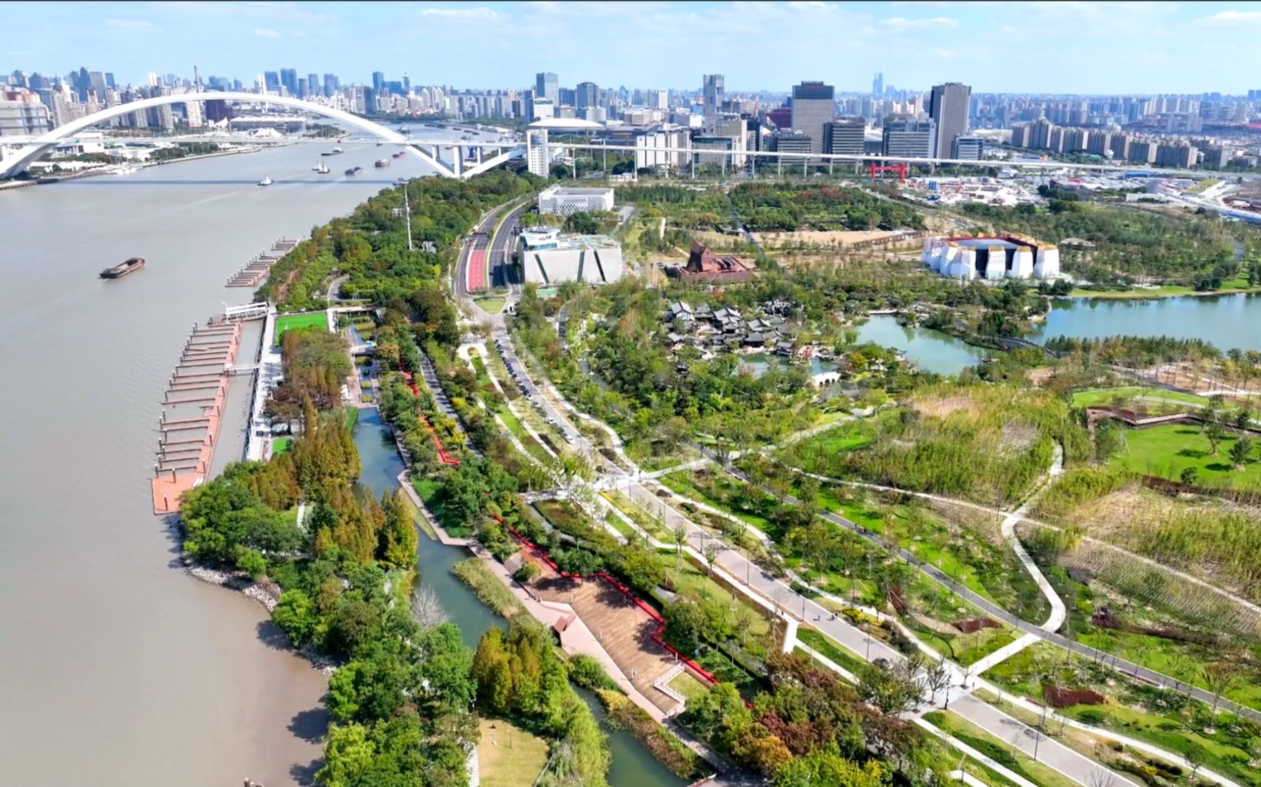 鳥瞰浦東(二)——dji mavic 3 世博文化公園航拍