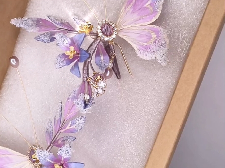 【簪娘】蓝紫色系蝴蝶