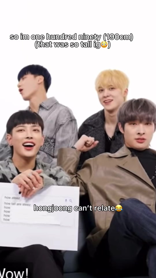 hongjoong你真的想那么高吗?顺便说一句,照片来自twitter