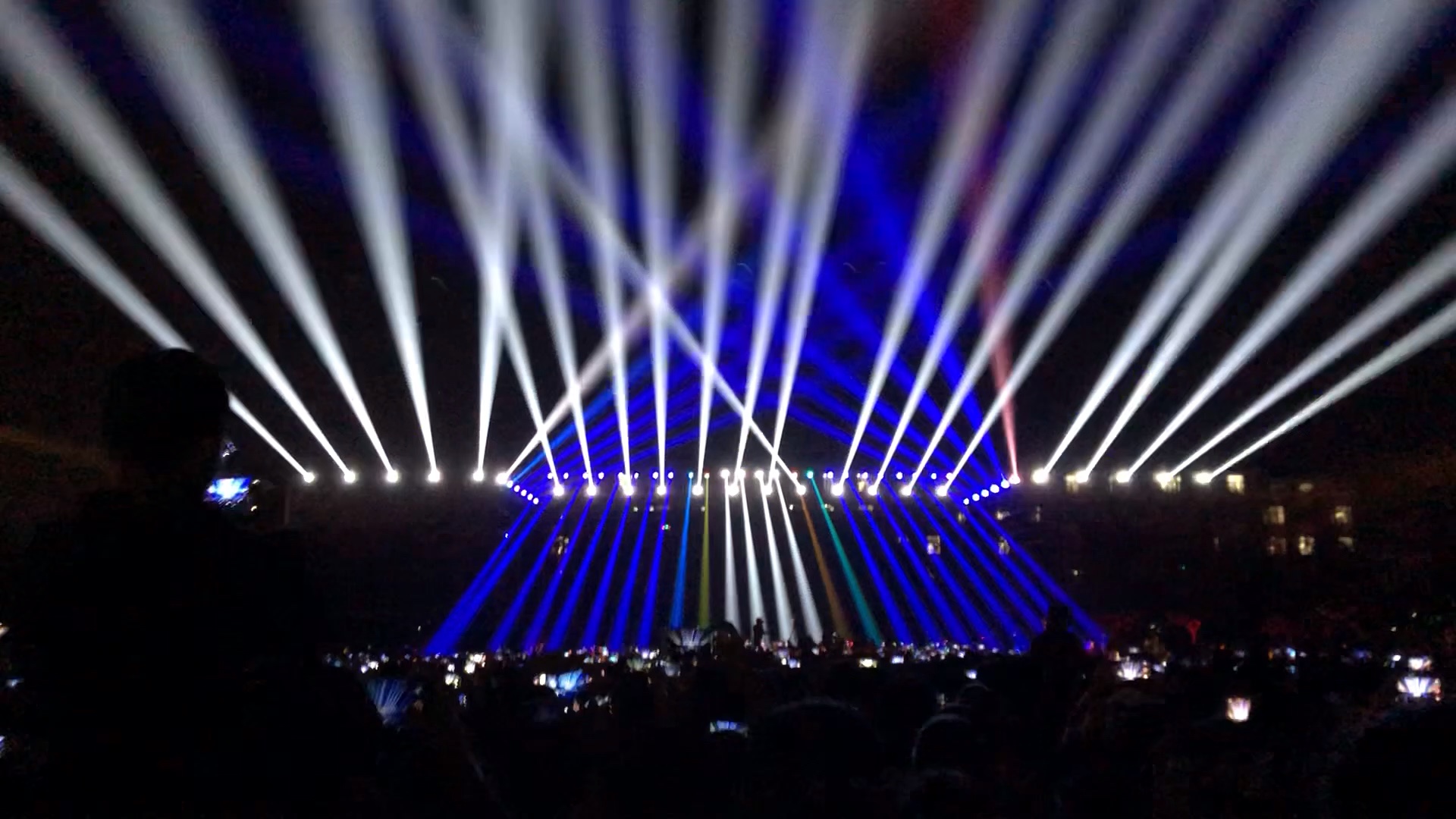 洛阳师范学院2018年迎新晚会灯光秀