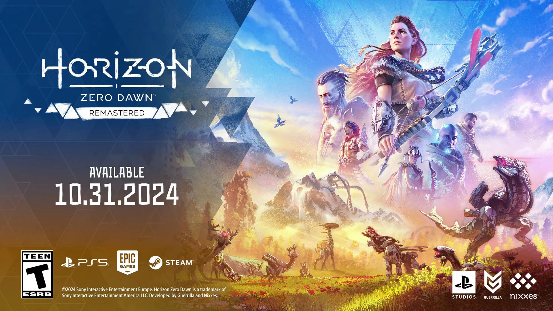 《地平线:零之曙光》重制版 - 预告片发布 ps5 和 pc 游戏 中英字幕
