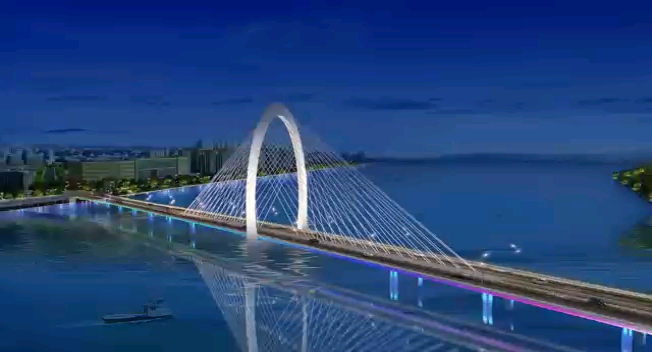 于都大桥夜景