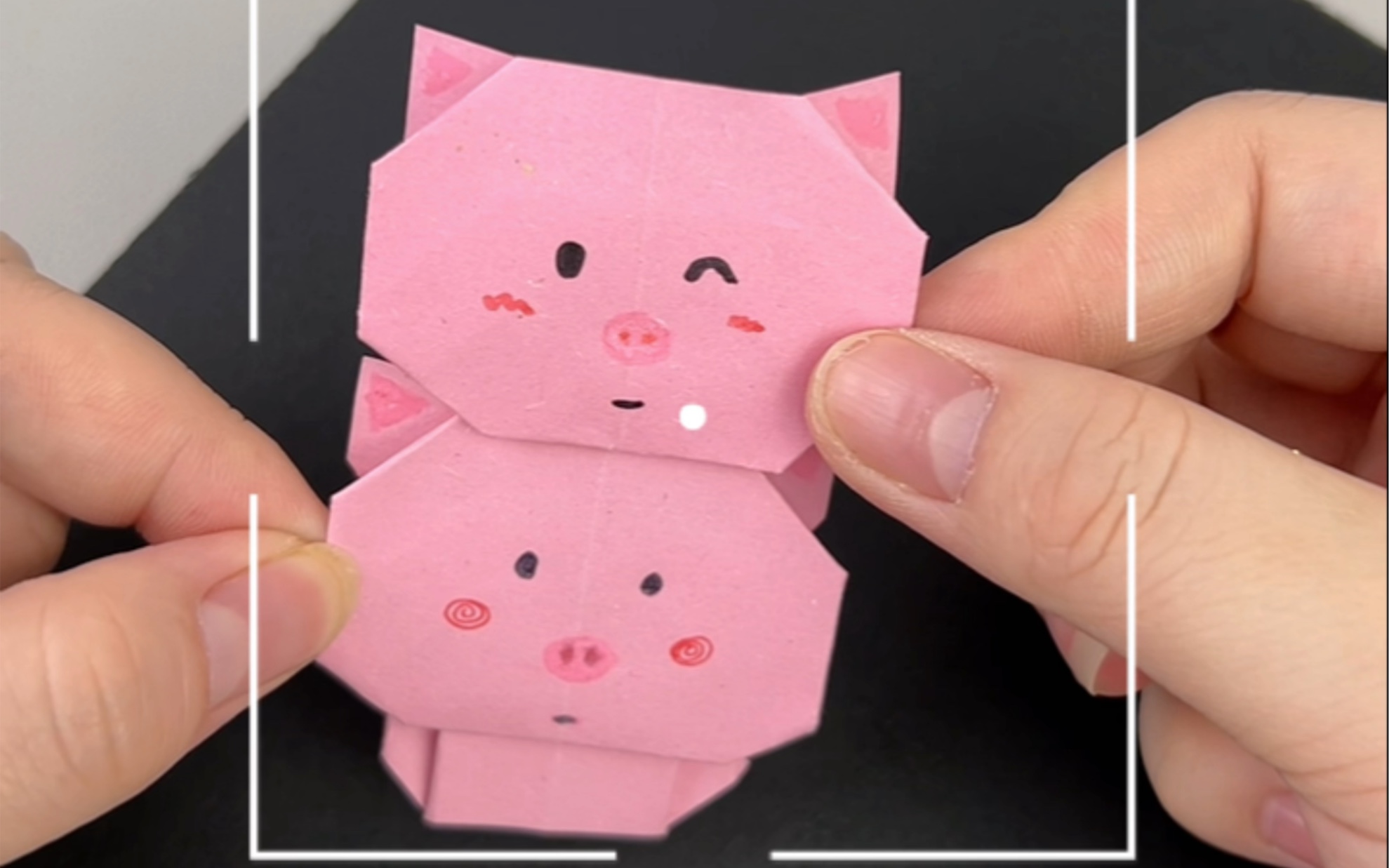 这个可爱的小猪折纸,你不心动吗!