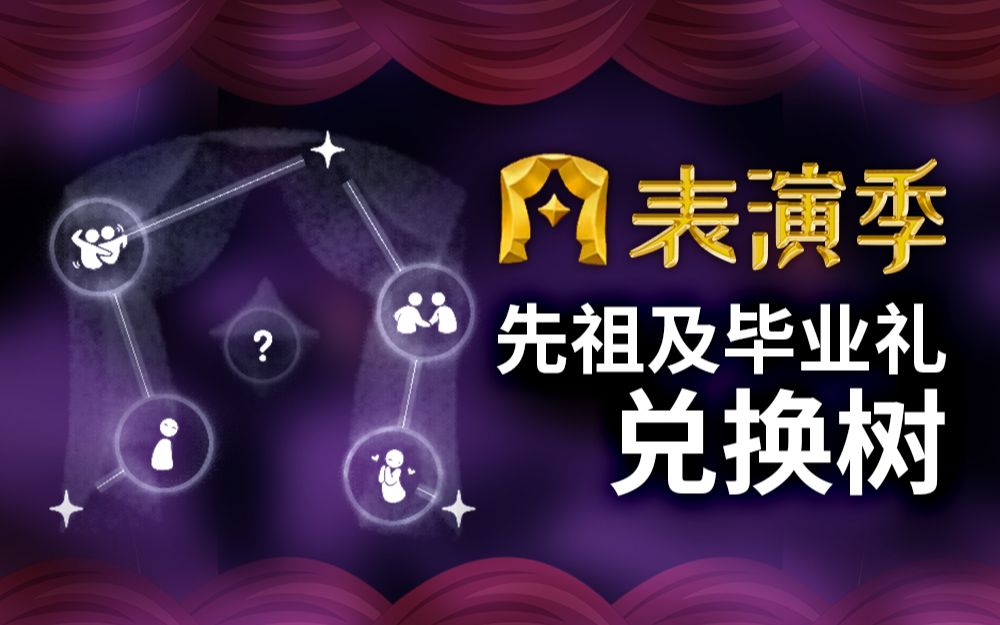 光遇表演季攻略 一口气看完四位先祖兑换树 毕业礼兑换树 测试服哔哩哔哩bilibiliSKY光遇