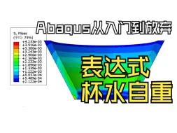 Download Video: 【Abaqus从入门到放弃】第八集：表达式法，杯中水的自重模拟