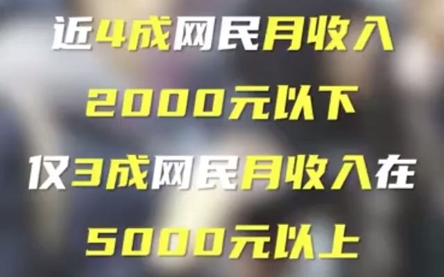 [图]中国网民规模接近10亿，仅三成网民月收入在5000元以上，本科以上9.3%近4成网民月收入2000元以下【报告称我国网民规模达9.89亿，我国学生网民占比最多】