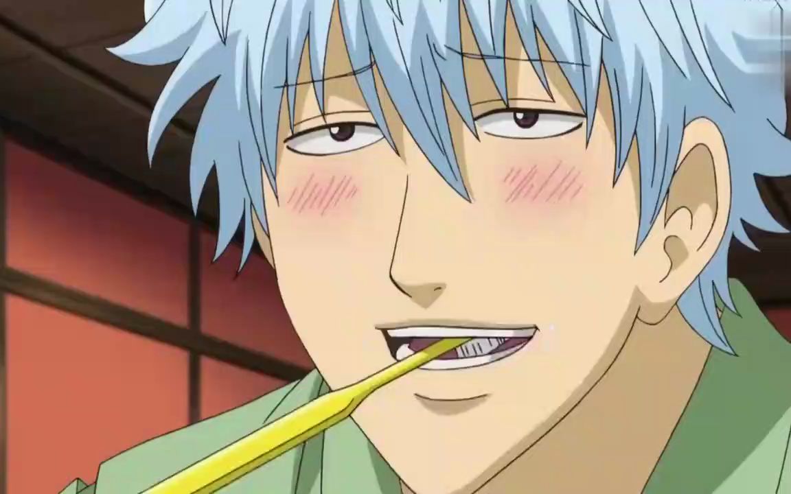 银魂:银时一脸笑容等待礼物,狼牙棒直接锤脸,好疼啊