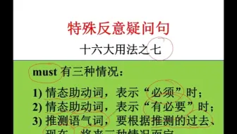 英语高级语法 第23讲 特殊反意疑问句 9