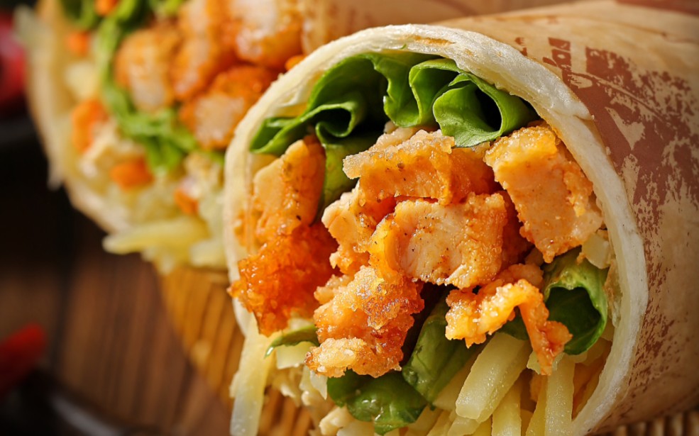 美食拍摄,徐州美食摄影,卷饼拍摄,炸鸡拍摄