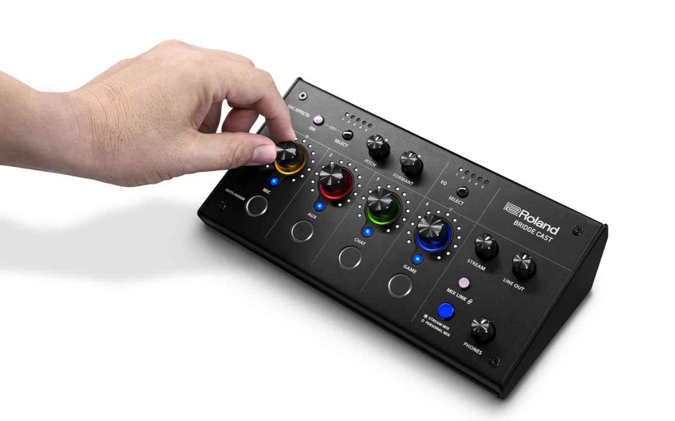 roland 罗兰 bridge cast 双总线游戏直播调音台 使用教学视频
