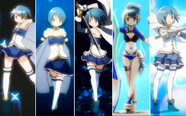 盘点魔法少女小圆美树沙耶香全部变身