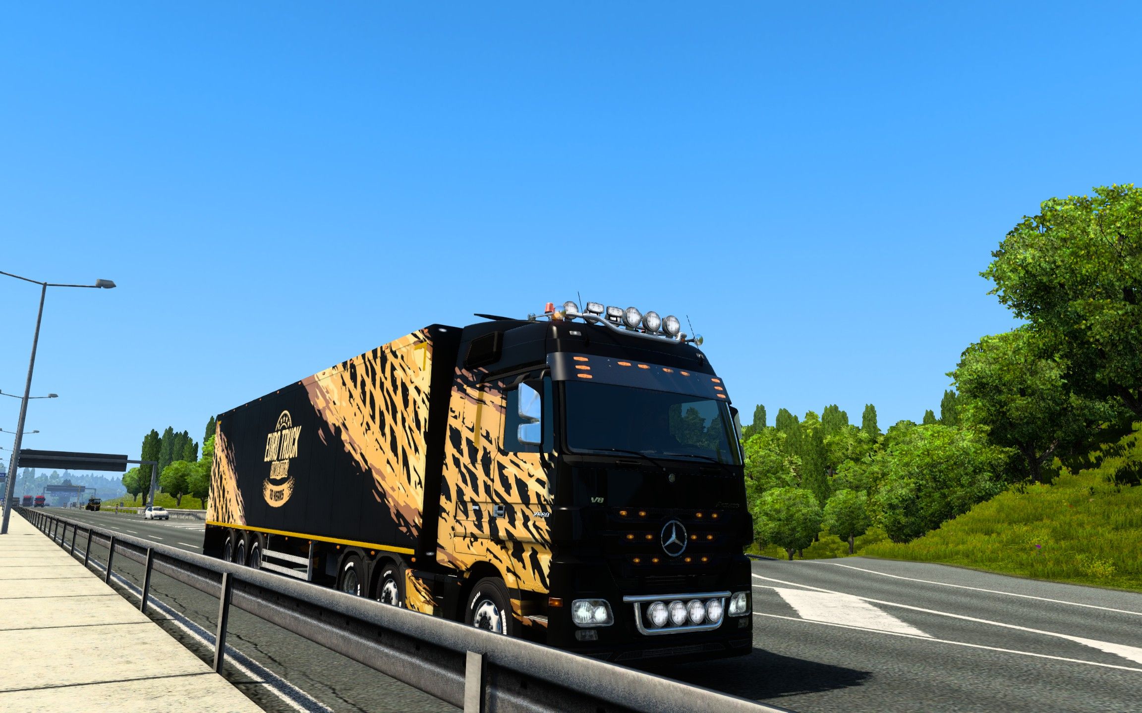 开十周年涂装卡车跑外部