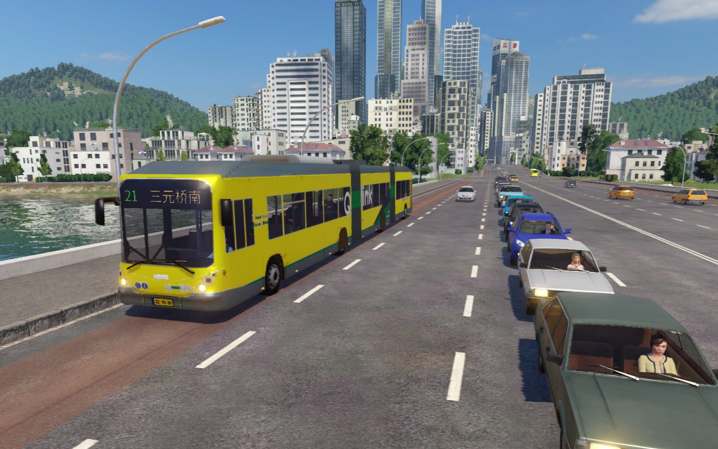 【狂热运输2】【前方展望】三元市公交21路 pov 宛城塔—江南大道自由