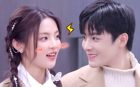 杨超越侯明昊用萝卜给对方做礼物,可爱!