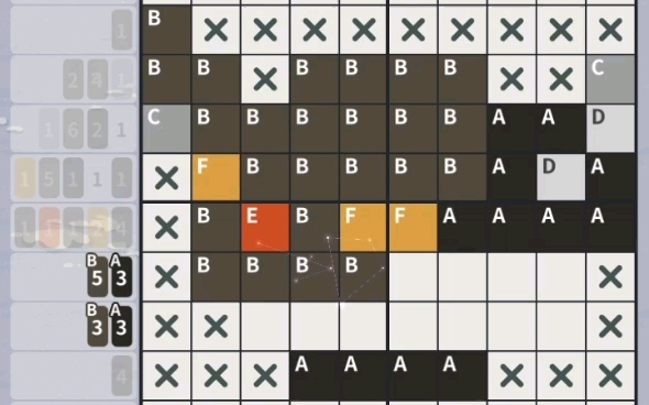 未定事件簿第六天小游戏数织答案及完整绘制教程