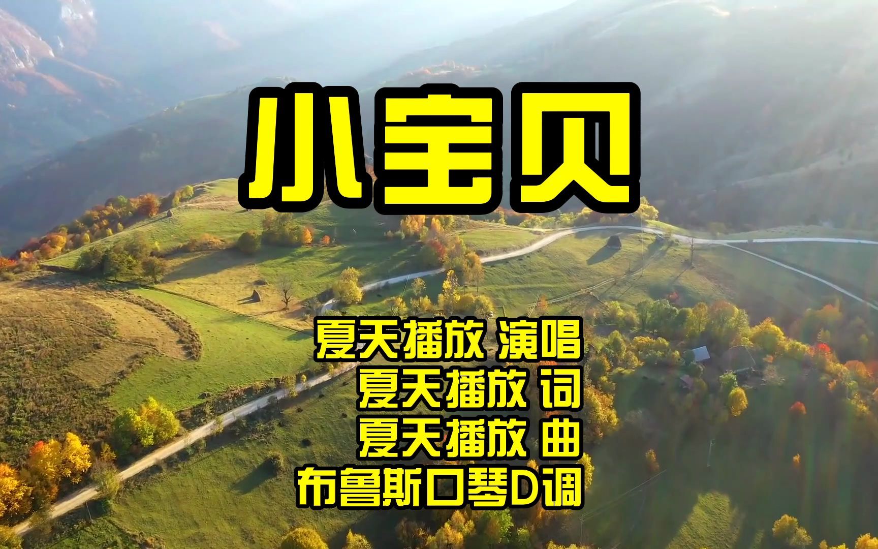 口琴演奏:夏天播放的一首欢快的《小宝贝》,向往丽江(布鲁斯d调)