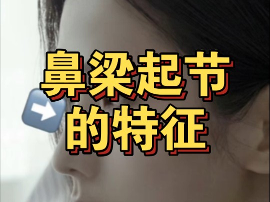 鼻梁起节的特征哔哩哔哩bilibili