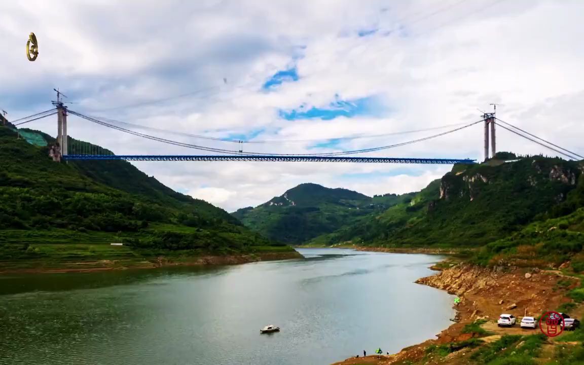雾中开州湖大桥kaizhouhu bridge